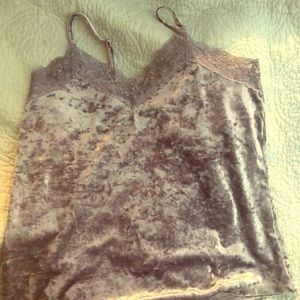 Hippie rose baby blue suede top sz xs